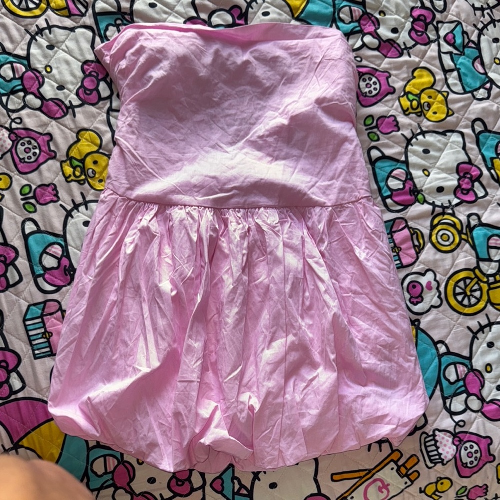 Pink Strapless Dress